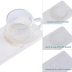 NiuYichee 2 Pcs Water Absorbing Stone Trays, Kitchen/Bathroom Sink Soap Dish, Diatomite Tray Used for Hand Soap & Cosmetic Bo