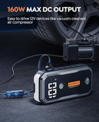 Professional-Grade 7000A Peak Car Battery Jump Starter (All Gas/10L Diesel) 5000A CCA Portable Car Jump Starter Battery