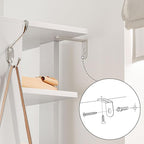 HOOBRO Vertical Shoe Rack, 8 Tier Wooden Shoe Storage Organizer with Hooks, Narrow Shoe Tower for 16 Pairs, Space Saving, for