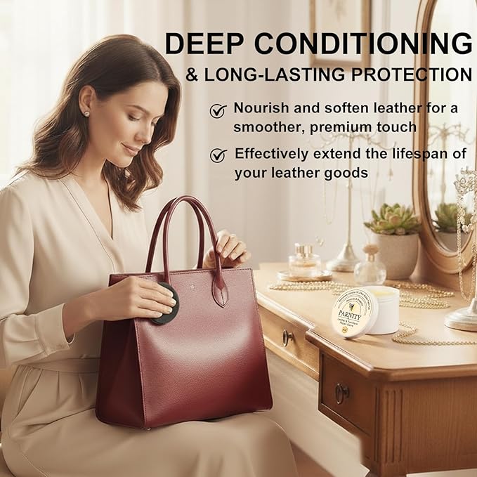 All-Natural Leather & Furniture Repair Salve,Leather Conditioner and Cleaner,Protect Soften Waterproof Leather Furniture,Car，