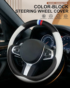 Customized Auto Car Steering Wheel Cover for X1 X2 X3 X4 X5 X6 X7 i3 i4 i5 i8 535i 740Li 335i M3 M4 M5 Z1 Z3 Z4 Z5 (Gray)