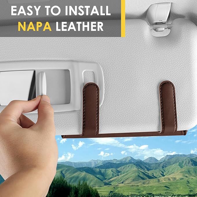 Cybertruck Sunglass Holder Box Clip Compatible with Tesla Cyber Truck Interior Accessories Eyeglass Visor Decor