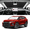 Custom Fit Windshield Sun Shade for Chevy Blazer 2019-2026, Blocks UV & Heat, Front Window Sunshade Accessories, Easy Fold & Store Keep Your Car Cooler