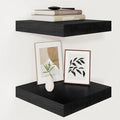 Vivelove 2" Thick Floating Shelves for Wall 12 Inches Long, 12" Deep Wall Shelves, for Bedroom, Bathroom, Living Room, Kitche