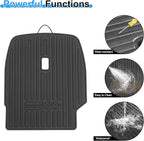 Second Row Backrest Mats for 2020-2025 Hyundai Palisade, All Weather TPE Seat Back Covers Kick Mats for Hyundai Palisade Accessories-7 Passenger Only