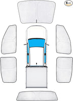 KMF 6pcs Thicken Sun Shade for Ford Ranger 4Door 2019-2025 Accessories, Full Car Window Covers Sunshade for Windshield Side Rear, UV Block and Privacy Blackout for Camping Outdoor