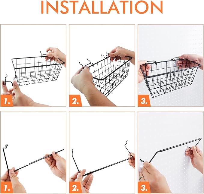 G.CORE Pegboard Organizer Accessories 18 Pack, Peg Board Hooks Assortment Organizer Accessory, Various Tools Storage Arrange 