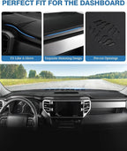 FIILINES Dash Cover for 2022-2026 Toyota Tundra, Dashboard Mat Accessories Dash Cover Sunshade Nonslip Mesh Protector No Glar