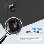 HomeHacks Laundry Basket with Wheels, Rolling Laundry Hamper, Collapsible & Waterproof Clothes Hamper, Narrow Corner Bins wit
