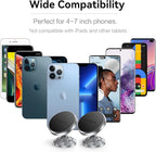 Coolpow【2 Packs 】Magnetic Phone Holder for car【Strong Magnet】phone holders for your car phone holder Mount for Car【4 Metal Plate】Universal Dash cell phone car mount for iphone Samsung car accessories