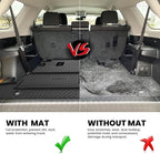 LASFIT Cargo & Backrest Mats for Toyota 4Runner 2010-2024 (Only for 7 Seats), All Weather Custom Fit Cargo Liner for Toyota 4 Runner 2025 TPE Mats Seatback Mat & Trunk Mat, Black