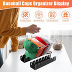 Hat Stand for Baseball Caps, 2 Pack No Install Acrylic Hat Organizer for 14 Baseball Caps Storage Organizer, Hat Racks Hat Ho