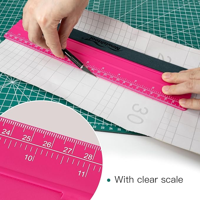NEWISHTOOL 11.8" Felt Squeegee for Vinyl, 29.8cm Big Size Ruler Squeegee for Wallpaper Smoothing, Sign Making, Car Vinyl Wraps, Window Tint Film Application, Graphic Decals Squeegee Tool - Pack of 3