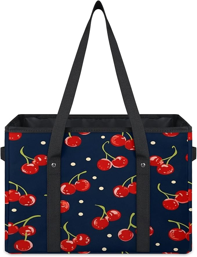 Reusable Grocery Bag Foldable Shopping Tote Bag with Handles Reusable Shopping Bags Large Kitchen Grocery Bags
