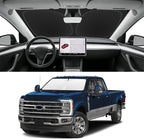 Custom Fit Windshield Sun Shade for Ford F250 F350 F450 2017-2026, Blocks UV & Heat, Front Window Sunshade Accessories, Easy Fold & Store Keep Your Car Cooler
