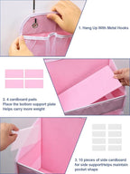 2 Pack Over The Door Organizer, Hanging Storage Organization with Large Capacity Pockets, Swing-Proof Behind Door Storage She