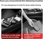 2 Pack Premium Car Seat Gap Filler Organizer - Universal Storage Box with Card Slots for Phones/Keys/Glasses, Fits Cars, SUVs & Trucks (Black)