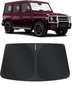 TINGLU Sun Shade for Mercedes Benz G W463 G550 G55 G63 G65 1990-2018(Not for 2019-2021 Mercedes Benz G Class) Accessories Windshield Sun Shade Window Shade UV Rays Protection Sun Visor Cover