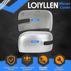 Driver Side Mirror Cover Replacement for Jeep Renegade 2015 2016 2017 2018 2019 - Left Side Mirror Covers, Rear View Mirror Cap Accessories With Lamp, Silver