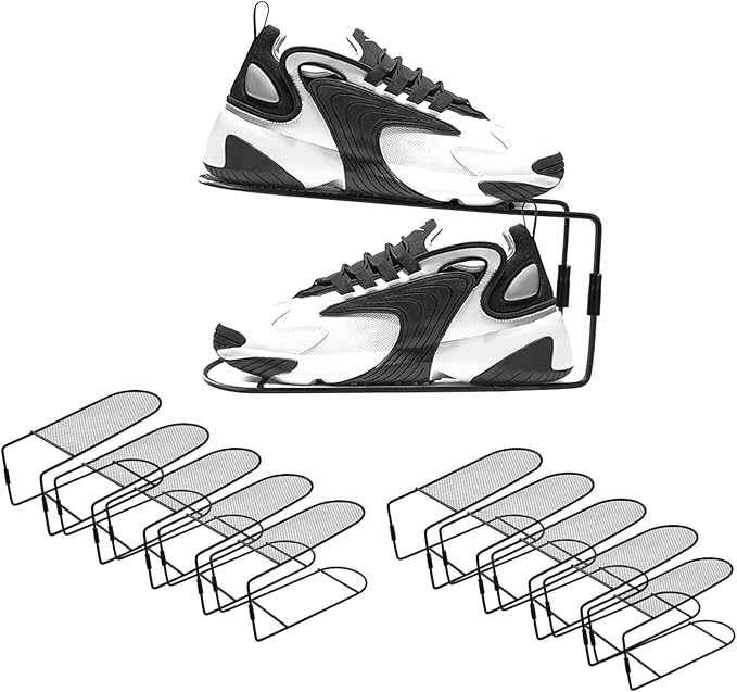 CiBiZi Shoe Slots Organizer 10Pack Metal Shoe Stackers for a Pair of Shoes Display Shelf Shoe Holder Shoe Storage Closet Orga