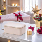 VLANDO Travel Jewelry Box Organizer – Portable PU Leather Jewelry Case with 6/8/12 Zippered Pouches, Compact Storage for Earr