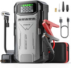 Jump Starter with Air Compressor, 4000A Portable Car Battery Charger Jump Box, 150PSI Tire Inflator and Battery Jumper Pack