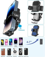 woleyi CD Phone Holder for Car - Height Adjustable Car Phone Holder CD Slot, Ultra Sturdy CD Player Cell Phone Holders for Your Car for iPhone 17 Pro Max 16 15 14 13 12 Air Plus, S25, 4-7" Smartphones