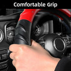 Car Steering Wheel Cover for Chevy Silverado 1500 2500 3500, Tahoe, Equinox,Traverse,Colorado,Red