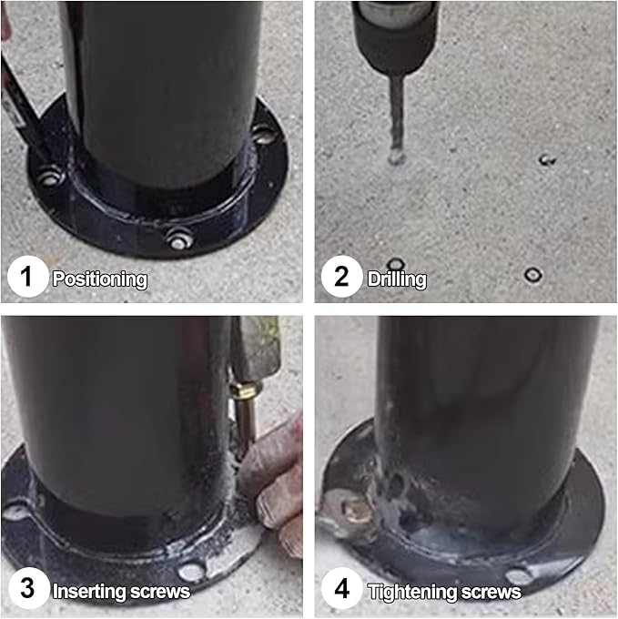 Steel Pipe Parking Stopper for Garage, Car Blocker, Garage Parking Aid, for Various Car Parking(100cm/39.3in)
