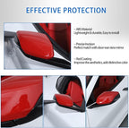 Door Rear View Mirror Cover Cap Compatible with Chevrolet Corvette C8 2020-2026, ABS Side View Mirror Cover, Auto Door Rearview Mirror Protective Trim Cap 2Pcs (Red)