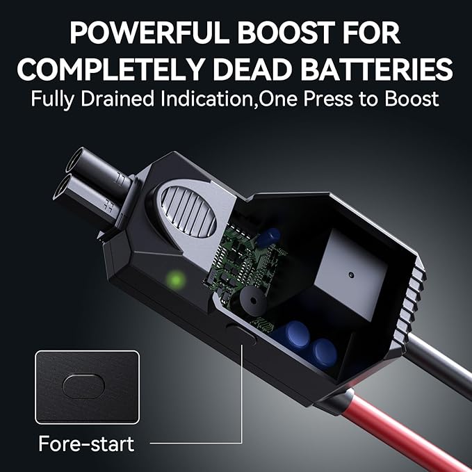 S ZEVZO ET05 Jump Starter 3000A Portable Car Jump Starter Battery Pack (7.2L Gas/ 5.5L Diesel), 51.8Wh 12V Jump Box with USB