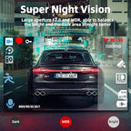 Dual Dash Cam Front and Inside, FHD 1080P Dashcam with 64GB Card, DashCamera for Cars with Night Vision, 24H Parking Monitor,