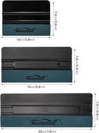 NEWISHTOOL 3 Pcs Vinyl Wrap Squeegee Kit, Sizes for Sign Making, Wallpaper & PPF Window Tint Application