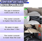 YoRise 2PCS Dual Slot Car Seat Gap Filler Organizer, Multifunctional Car Side Seat Gap Guard Spacer with Cup Holder, Universal Auto Storage Accessories for Preventing Items Falling Out (Beige)