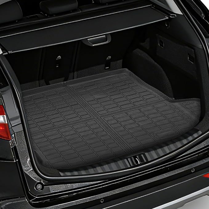 Floor Mats for Alfa Romeo Stelvio & Stelvio Quadrifoglio 2018-2025, Floor Mats for Stelvio Base Ti Veloce, 2 Row Floor Mats & Cargo Mat(with Subwoofer), TPE Anti-Slip Stelvio Mats Accessories