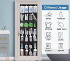 MISSLO 28 Large Pockets Hanging Shoe Organizer Over The Door Shoe Rack for Closet Door Storage Mesh Shoe Holder Hanger for Me