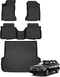 Auxko All Weather Floor Mats Cargo Mat Fit for Subaru Outback/Legacy 2020-2025 TPE Liners Accessories All Season Guard Odorless Anti-Slip Floor Mats Trunk Mat for Subaru Outback 2020-2025 Black