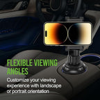 Cellet Car Phone Holder Mount, Car Cup Phone Holder Mount, Compatible with Apple iPhones, Samsung Galaxy, Motorola Moto Google Pixel Smartphones (Fits for Tesla Model 3 Y S X) 6.5-Inch