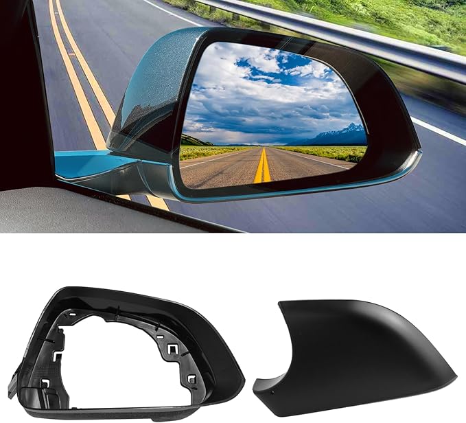 Jaronx Compatible with Tesla Model 3 Mirror Bottom Cover & Housing Frame 2017-2025, Right Passenger Side Rearview Mirror Cover Bracket Lower Base & Frame Housing Replacement for Tesla Model 3