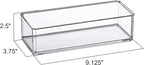 Amazing Abby - Glamour - 2-Pack Acrylic 1-Compartment Makeup Organizer, Transparent Plastic Lipstick Holder, Perfect Bathroom