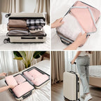 CherryNow Compression Packing Cubes, 7 Set Packing Cubes for Travel Women, Travel Essentials for Suitcase, Luggage Organizer 