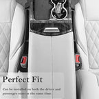 Car Seat Gap Filler 2 Pack with Organizer Hook & Emergency Glass Breaker Prevent Small Items & Tools from Falling Ultimate Seat Side Gap Fits Cars, SUVs, Trucks & Sedans