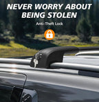 300lbs Roof Rack Cross Bars Compatible with 2022-2026 KIA Carnival & Carnival Hybrid, Heavy Duty Aluminum Roof Rails Crossbars Cargo Bars Canoe Rooftop Black Carrier Luggage.