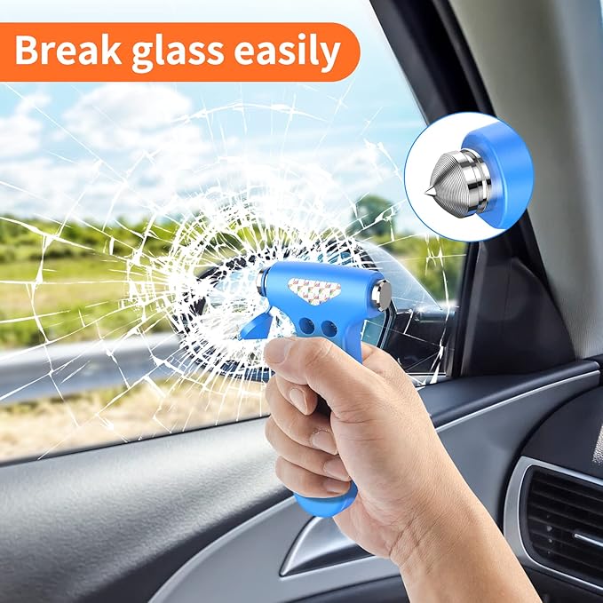 Car Safety Hammer, 3-in-1 Emergency Escape Tool with Window Breaker and Seat Belt Cutter, Safety Emergency Car Escape Tool fo