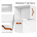 Homsorout Storage Bins with Lids - Large Fabric Closet Bins with Lid, 5 Pack Clothes Organizers and Storage, Collapsible Stac