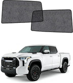 Car Window Shades for Toyota Tundra (2022-2026), 2-Pack Rear Window Sun Shades for Baby – Breathable Mesh, UV & Heat Blocker, Privacy Protection for Camping, Travel, Sleep & Nursing