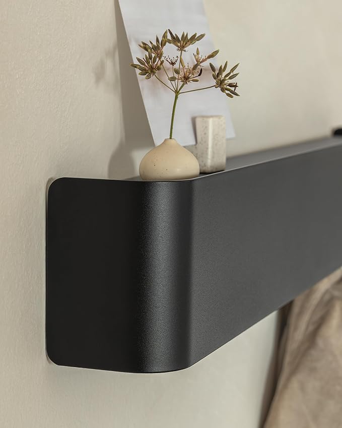 Kazai.® Coat Rack Wall Mount with Shelf 'Tone' | Modern Design Coat Hanger with Hidden Hooks and Storage | Hat Rack with Shel
