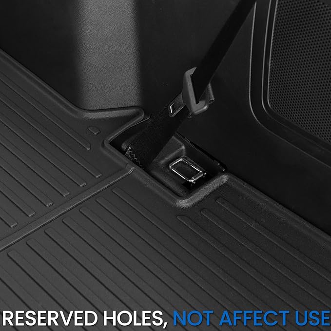 Cargo Mat for 2015-2019 Ford Explorer, All Weather TPE Trunk Mat Cargo Liner Accessories (15-19 | Cargo Mat)