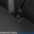 Floor Mats Cargo Mat Set for 2015-2019 Ford Explorer 7 Seats, All Weather TPE Cargo Liner Trunk Lower Mat Door Sill Guards Accessories (15-19 | 7 Seats Floor Mats Set)