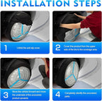 K-Musculo Snow Socks for Tires, Snow Socks Snow Chain for Car SUV Pickup Easy to Use, Ultimate Grip, Washable.100 KM Safely I